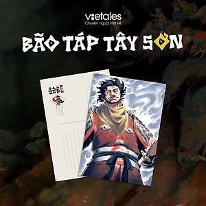 (Postcard chân dung Quang Trung, in màu toàn bộ) BÃO TÁP TÂY SƠN – Trần Hoàng Vũ – Vietales