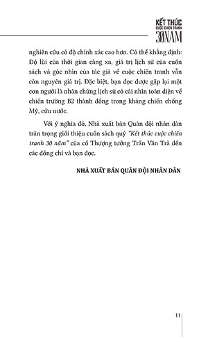 Kết Thức Cuộc Chiến 30 Năm - Thượng tướng Trần Văn Trà