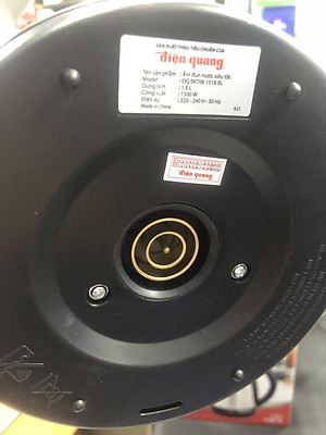 Ấm đun nước siêu tốc Điện Quang ĐQ EKT06 1518 BL (1500W, 1.8L, inox 201, nhựa PP màu đen) - Hàng chính hãng