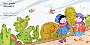 Sách Bộ Kỹ Năng Trong Sinh Hoạt I - Ông Trời Lúc Nắng Lúc Mưa - Sunny And Rainy (Song Ngữ Việt - Anh)