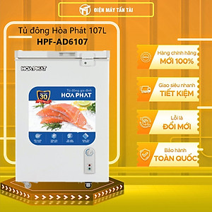 Tủ đông Hòa Phát 107 Lít HPF AD6107 - Hàng chính hãng (chỉ giao HCM)