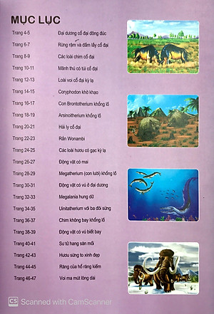 Sách Thế Giới Động Vật Kì Thú - Động Vật Thời Cổ Đại