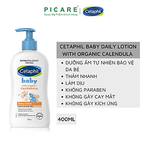 Sữa Dưỡng Ẩm Dịu Nhẹ Hằng Ngày Cho Bé Cetaphil Baby Daily Lotion with Organic Calendula 400ml