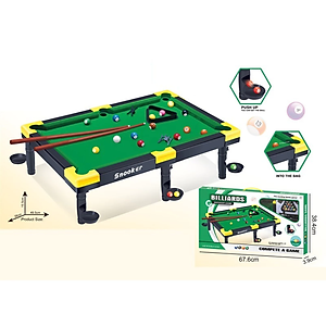 Đồ Chơi Bàn Bia ,Bàn Bida Snooker Pool Mini Cho Bé Bằng Nhựa Bi Có Số Cao Cấp ( KT 49,5x38x15,5cm )-Đồ Chơi Cho Bé