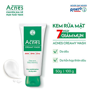 Sữa rửa mặt ngăn ngừa mụn Acnes Creamy Wash 100g
