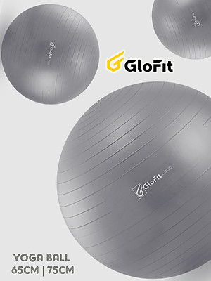 Bóng Tập Yoga - Bóng Tập Thể Hình Glofit GFY001 - Hàng Cao Cấp Chính Hãng (Tặng Kèm Bơm Và Khóa Van Dự Phòng) | Yoga Ball - Gym Ball
