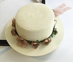 Nón rộng vành nữ chống nắng UV Mũ cói đi biển rộng vành chống nắng Panama thời trang Hàn Quốc dona21040802