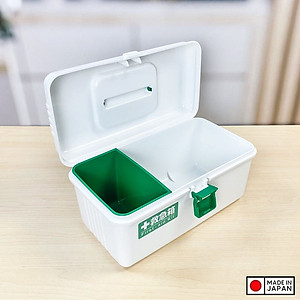 Hộp đựng thuốc & dụng cụ y tế Fudo Giken, thiết kế làm 2 ngăn dễ dàng phân chia đồ - nội địa Nhật Bản 