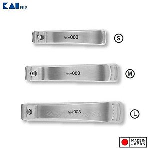 Bấm móng tay cao cấp KAI Type 003, làm từ hợp kim thép cao cấp không gỉ, đã qua quá trình tôi luyện nhất định cho khả năng sắc bén và bền bỉ - nội địa Nhật Bản