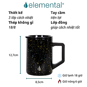 [Elemental chính hãng - Thương hiệu Mỹ] Cốc giữ nhiệt Elemental Summit 470ml, giữ nhiệt vượt trội, an toàn sức khỏe, inox 304, giá siêu hot