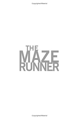 Sách The Maze Runner: Book One (Now A Major Motion Picture)