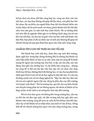 Sách Bách Khoa Toàn Thư - Giáo Dục Và Phát Triển Tâm Lí Tính Cách Trẻ 6 - 12Tuổi