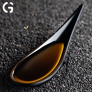 Dầu mè đen GUfoods - Giàu omega 3-6 và chất chống oxy hóa, Lành mạnh, Phù hợp eat clean, Trộn salad, Cho bé ăn dặm (chai 120ml)