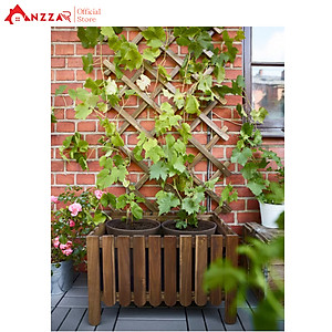 Chậu gỗ trồng cây, hoa, chậu chữ nhật trồng cây ban công-03