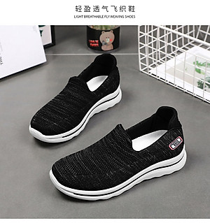 Giày thể thao nữ, giày chạy bộ đế êm nhẹ, thoáng khí đế cao su đúc, chống trơn trượt hạn chế mòn  – GNU2079