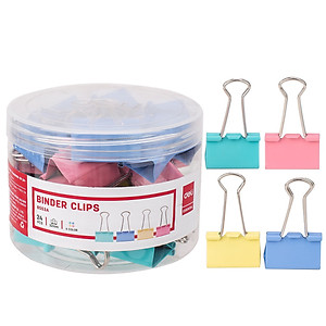 Kẹp Bướm Màu Deli 32mm 8553 