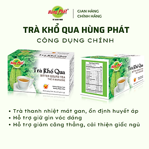 Trà Khổ Qua Túi Lọc Hộp 25 gói - Thương Hiệu Hùng Phát