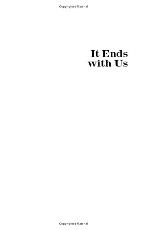 It Ends With Us
