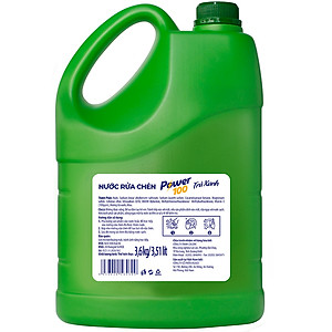 Nước Rửa Chén POWER100 Trà Xanh 3.5KG