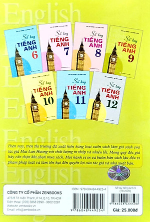 Sách Sổ Tay Tiếng Anh Lớp 9 (Tái Bản)