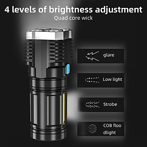 Đèn Pin Cầm Tay Siêu Sáng 4 Bóng Toma S03