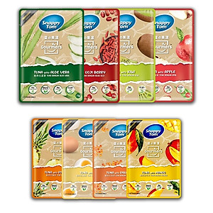 Pate Snappy Tom Trái Cây Mix Cá Ngừ Cao Cấp Cho Mèo Hộp 12 Gói 70g Vị Ngẫu Nhiên