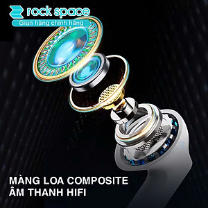 Tai nghe bluetooth không dây nhét tai ROCKSPACE EB700 TWS có mic hàng chính hãng bảo hành 12 tháng