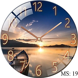 ĐỒNG HỒ TREO TƯỜNG TRANG TRÍ PHỦ PHA LÊ  KT 35 CM(MS 10)