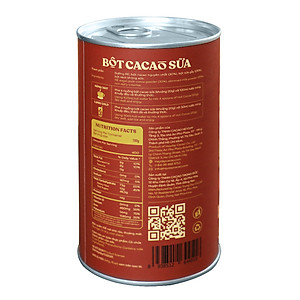 Bột cacao sữa Classic - Đậm cacao, thơm vị sữa – Lon 350g - Bộ sưu tập sản phẩm cacao "Thật" Heyday Cacao