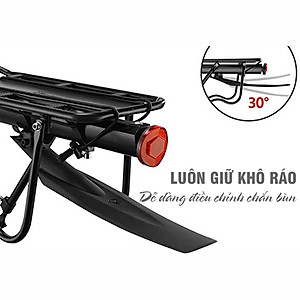 Kệ Yên Sau Gác Ba Ga Gắn Thêm Phía Sau Cho Xe Đạp Vào Cốt Yên (Tích Hợp Kèm Chắn Bùn) Đa Năng Điều Chỉnh Hợp Kim Nhôm Cao Cấp Cho Xe Đạp Leo Núi Địa Hình Mai Lee
