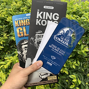Kính Cường Lực Kingkong 3D Trong Suốt Cho iPhone - Dán Full Màn - Full Hộp Sắt Cao Cấp - Hàng Chính Hãng