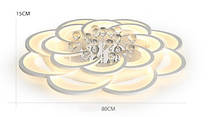 Đèn chùm pha lê, đèn mâm ốp trần trang trí EKKO