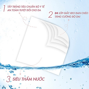 6 Bịch Giấy ăn Slisoft trắng tự nhiên đa năng, khăn giấy khô không chất tẩy trắng an toàn cho cả gia đình
