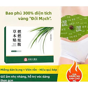 Miếng Dán Ngải Cứu Thảo Mộc Giảm Mỡ Bụng, Giữ Ấm Cơ Thể, Hỗ Trợ Tan Mỡ, Thải Độc, An Toàn Tự Nhiên - HÀNG CHÍNH HÃNG MINIIN