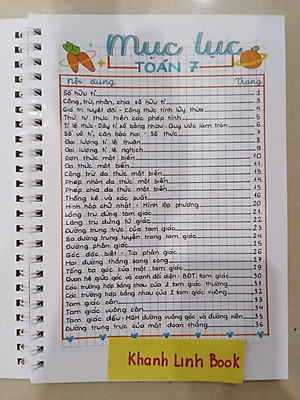 Sách - Takenote Toán 7