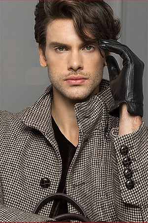 Bao tay da nam BHY8717 Găng tay nam da cừu. thoải mái lái xe, Lót lông giữ ấm