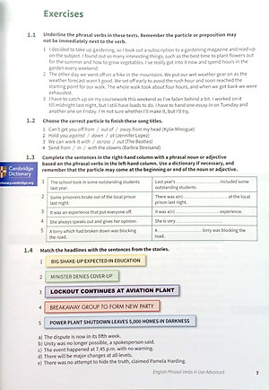 English Phrasal Verbs In Use Advanced Book With Answers (Vocabulary in Use)