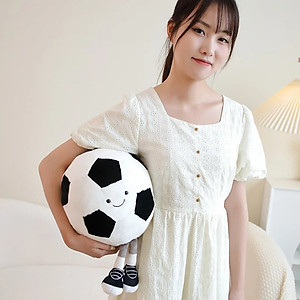 Gấu bông hình quả bóng đá dễ thương - Size từ 25cm đến 35cm - Quà tặng gấu bông quả bóng đá êm mịn cho bé