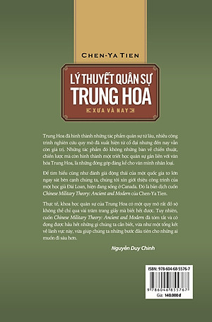 BÌA MỀM - Lý thuyết quân sự Trung Hoa xưa & nay - TH140