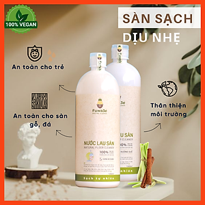 [Can 10L tiết kiệm] Nước lau sàn hữu cơ enzyme sinh học từ vỏ dứa Fuwa3e - hương SẢ CHANH