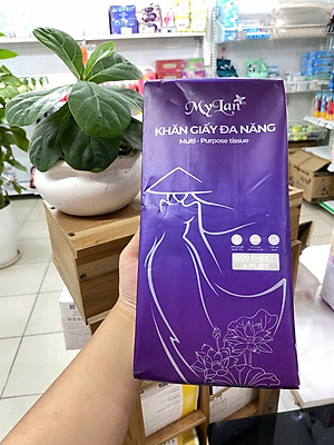 Khăn giấy cao cấp Mylan, giấy rút treo tường 1000 tờ 4 lớp bằng bột gỗ nguyên sinh