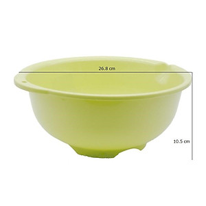 Thau/Chậu lót nhựa dạng tròn cao cấp Sanada Seiko 3.6L có tay cầm - Hàng nội địa Nhật Bản.