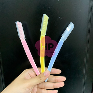 Dao Cạo Lông Mày Cán Dài Kai Pretty 01628-GA0053 (Set 3 cây)