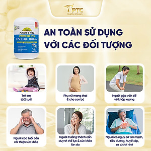 Nature's Way Fish Oil 1000mg - Viên uống bổ sung Omega 3 cho cơ thể