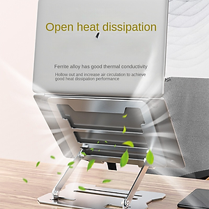 Giá Đỡ kim loại cho laptop máy tính bảng hỗ trợ tản nhiệt và điều chỉnh độ cao góc máy hàng nhập khẩu