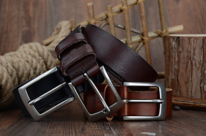 Thắt Lưng Da Bò Chính hãng COWATHER XF018 Nâu Vàng