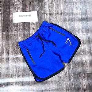 Quần đùi tập gym nam DO GYM SHOP thun poly không xù lông, thoáng mát, logo thêu