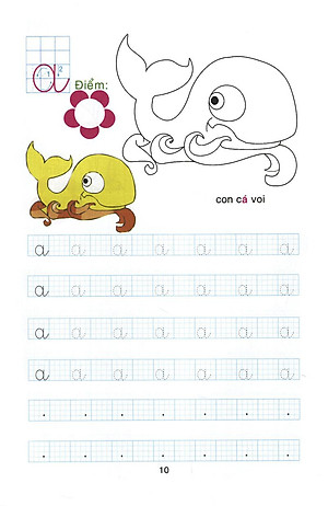 Sách Chuẩn Bị Cho Bé Vào Lớp 1: Tô Chữ Cái Và Tô Màu (Quyển 1)