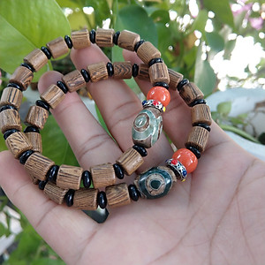 Vòng đeo tay gỗ Tây Tạng cho Nam và Nữ - T0214