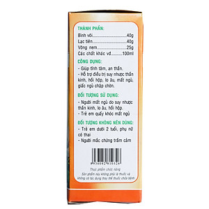 Siro Laroxen An Thần, Ngủ Ngon Học Viện Quân Y (100ml)